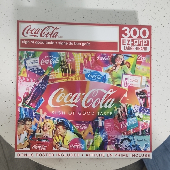Coca-Cola Colorful Collage 300-Piece Puzzle - Picture 1 of 1